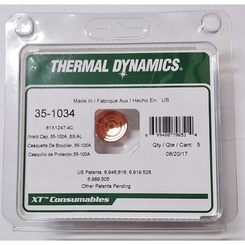 Thermal Dynamics 55-100 Amp Shield Cap For XT-301 Plasma Torch