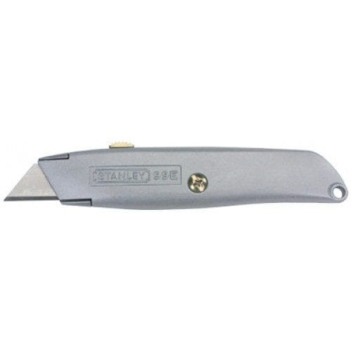 Stanley Classic 99 Retractable Utility Knife with Steel Blade in Grey Die-Cast Metal