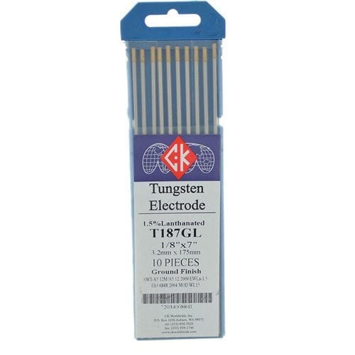 CK Worldwide 1.5% Lanthanated Tungsten 1/8" X 7"