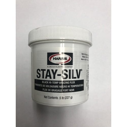 J.W. Harris Stay Silv Black Flux  - 1/2# Jar