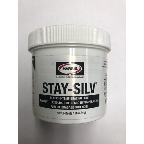 J.W. Harris Stay Silv Black Flux  - 1# Jar