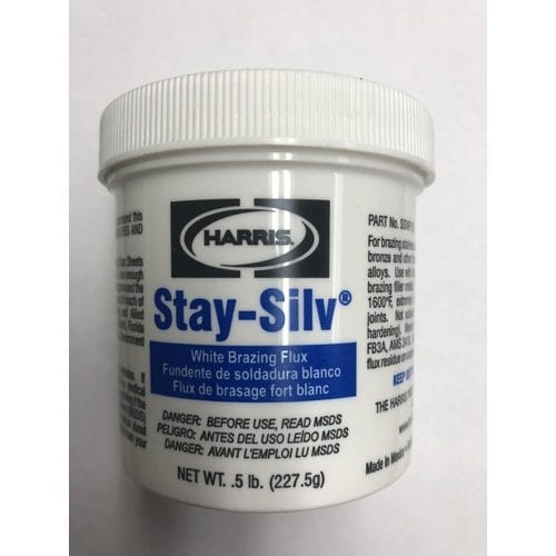 J.W. Harris Stay Silv White Flux - 1/2# Jar