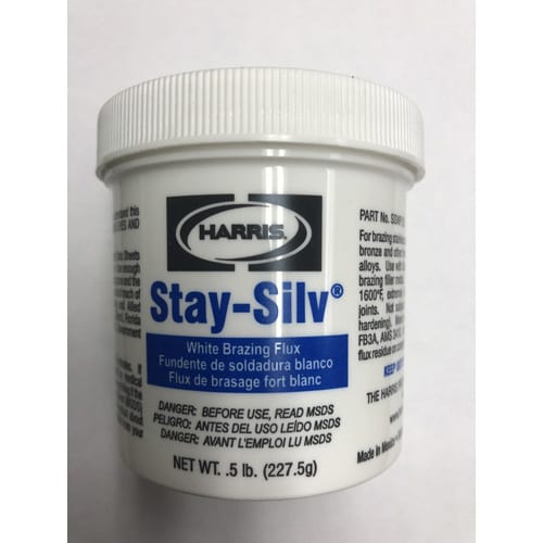 J.W. Harris Stay Silv White Flux – 1/2# Jar