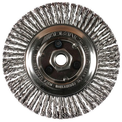 Pferd 4" .020 Carbon Steel Wire Stringer Bead Twist Knot Wheel