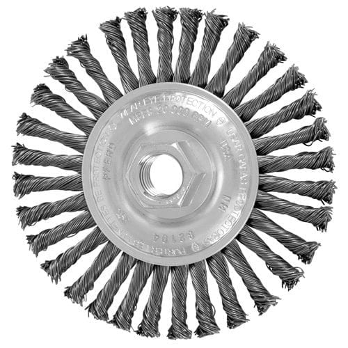 Pferd 4-1/2" .020 Carbon Steel Stringer Bead Twist Knot Wheel