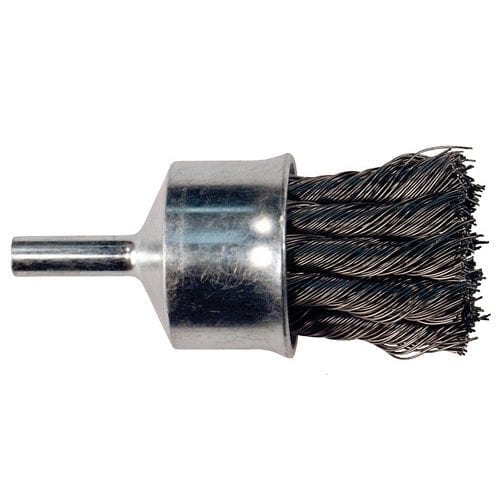 Pferd 1" .014 Stainless Steel Wire Stem Mounted End Brush