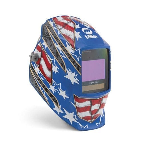 Miller Digital Elite Autodarkening Welding Helmet-Stars and Stripes