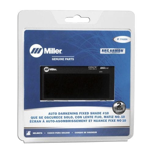 Miller 2" X 4-1/4" Shade 10 Auto-Darkening Welding Lens For Fixed Front And Lift Front Welding Helmets