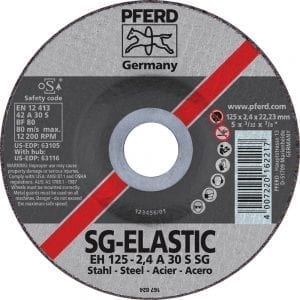 thumbnail image 2 of Pferd Wheels For Sale Pferd SG STEELOX Cut-Off Wheel - Type 1, 7" Diameter, 0.045" Thick... Pferd Cutting Wheels 2 of 12