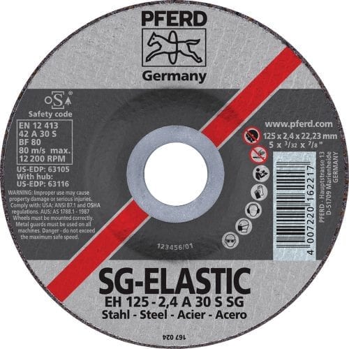 Pferd 5" X 3/32" Cut-off wheel, 7/8"Ah - Type 27