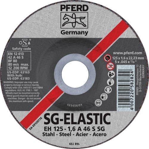 Pferd 5" X .045 Cut-off Wheel, 7/8"Ah - Type 27