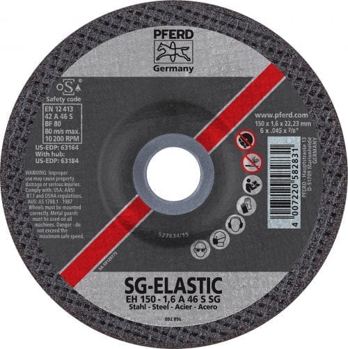 Pferd 6" X .045 Cut-off Wheel, 7/8"Ah - Type 27