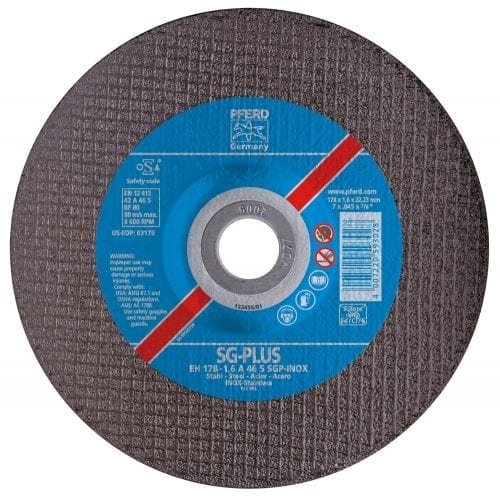 Pferd 7" X .045 Cut-off Wheel, 7/8"Ah - Type 27