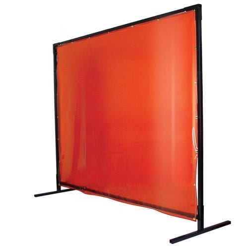 Black Stallion 6' X 6' Orange Curtain With Frame