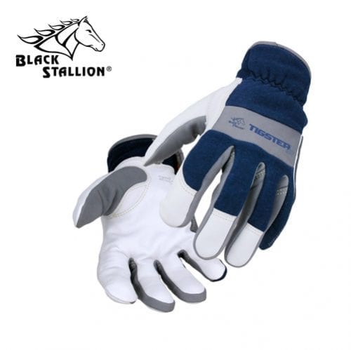 Black Stallion Premium Grain Goatskin & FR Cotton TIG Welding Glove