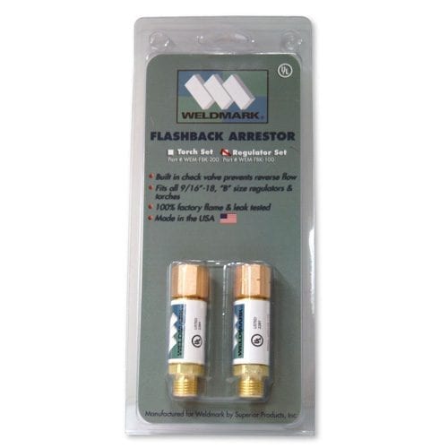 Weldmark Flashback Arrestor (Regulator Set)