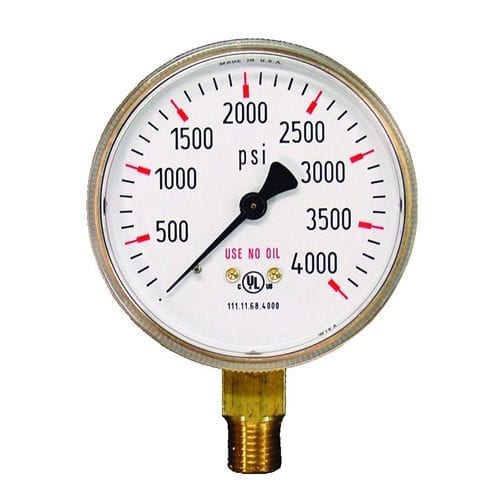 Weldmark  2" Brass Replacement Gauge 4000 PSI